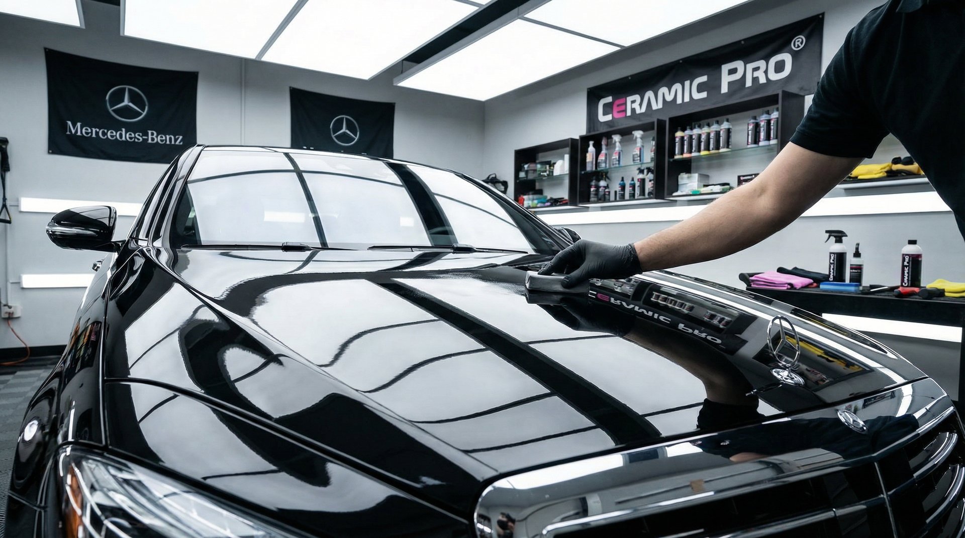 海角网修车改装视频-车漆镀晶